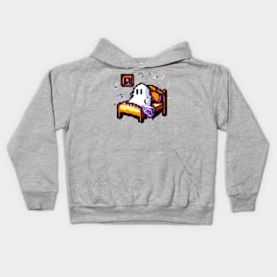 Funny Ghost in Bed Kids Hoodie